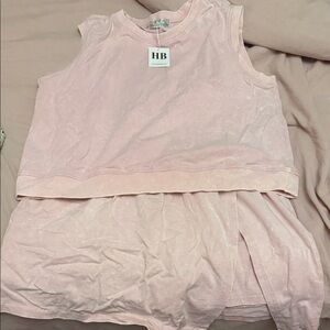 Women's Light Pink Sleeveless Top